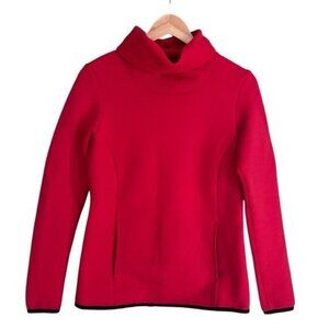 Aether Apparel Red Polartec Fleece High Neck Pullover w/ Pockets Sz Small